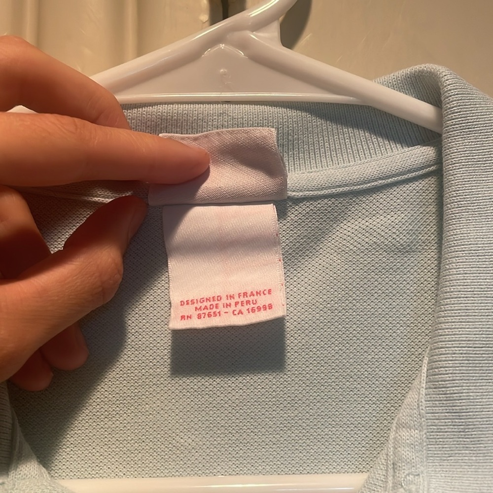 Lacoste Men's Sky Blue Polo Shirt - Picture 2 of 3